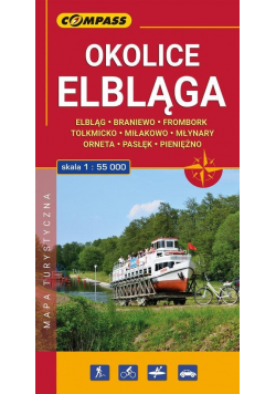 Okolice Elbląga mapa turystyczna 1:55 000