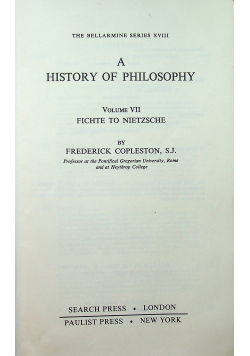 A History od Philosophy Vol VII