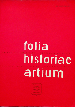 Folia historiae artium tom XVII