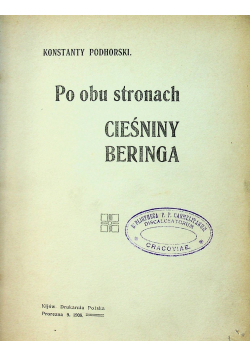 Po obu stronach Cieśniny Beringa 1908 r
