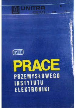 Prace przemysłowego instytutu elektroniki nr 1