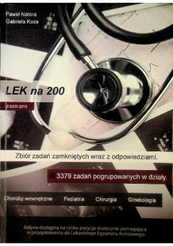 LEK na 200 Zbiór zadań zamkniętych wraz z odpowiedziami