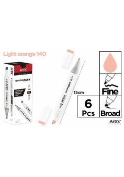 Marker Chromax z 2 końcówk light orange 140 (6szt)