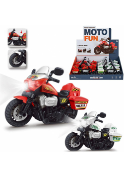 Motocykl policja światło i dźwięk MIX