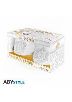 Kubki Harry Potter Glass Set Gryffindor i Slytherin 2 szt.