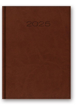 Kalendarz 2025 A5 dzienny vivella brąz