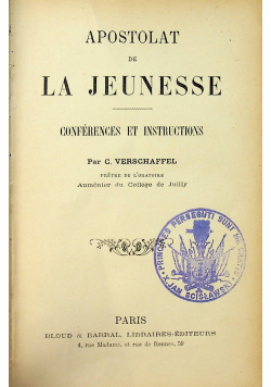Apostolat De LA Jeunesse 1897r