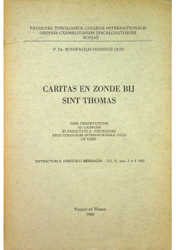 Caritas en Zonde bij Sint Thomas