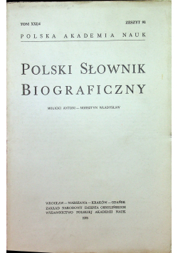 Polski słownik biograficzny tom XXI/4 Zeszyt  91