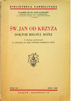 Św Jan od Krzyża 1940 r.