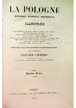 La Pologne, Historique, Litteraire, Monumentale et Illustree, 1842 r.