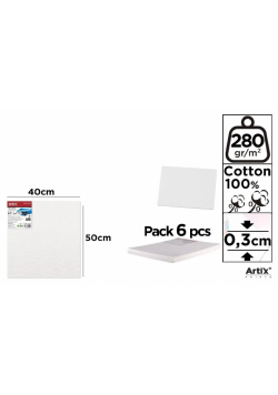 Tablica malarska 40x50x0,3cm 280G/m2 (6szt)