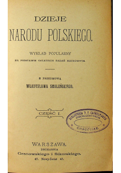 Dzieje Narodu Polskiego 1893 r