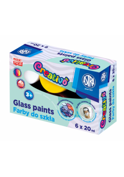 Farby do szkła Astra Creativo 6x20 ml