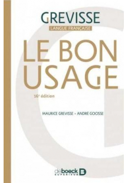 Bon Usage 16e edition