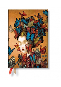 Kalendarz książkowy mini 2021 12M Madame Butterfly