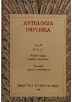 Antologia indyjska Tom III Hindi