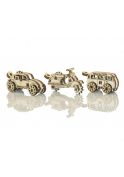 Drewniane puzzle 3D Zabytkowy transport