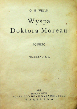 Wyspa Doktora Moreau 1929 r.
