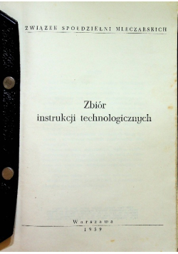 Zbiór instrukcji technologicznych
