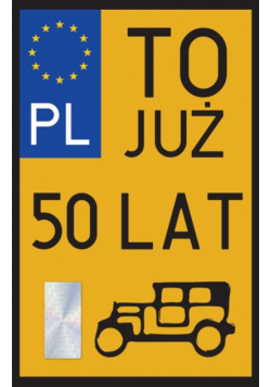 Karnet Urodziny 50 Zabytek