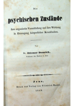 Die psychischen Zustande 1849 r