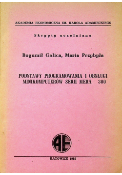 Podstawy programowania i obsługi minikomputerów serii Mera  300