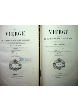 La Vierge  Tome Premier Tome Deuxieme