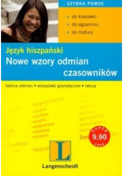 Nowe wzory odmian czasowników Język hiszpański