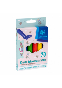 Kredki żelowe w sztyfcie Astrakids Animals 6 kolorów