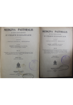 Medicina Pastoralis 2 Tomy 1906 r