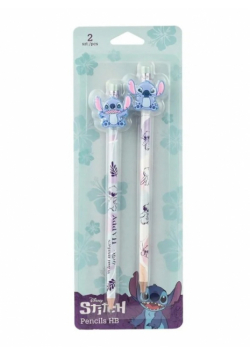 Ołówki z gumową nakładką Disney Fashion Stitch wzór 2 blister 2 szt.