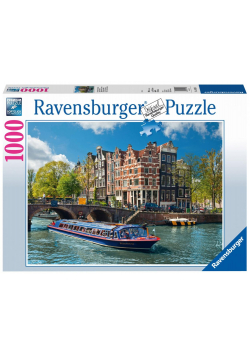 Puzzle 1000 Kanał wodny Amsterdam