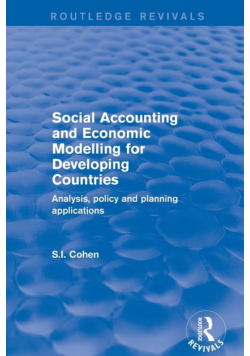 Social Accounting and Economic Modelling for Developing Countries