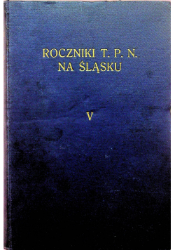 Roczniki T P N na Śląsku V 1936r