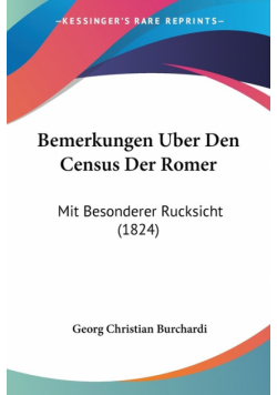 Bemerkungen Uber Den Census Der Romer