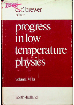 Progress in Low Temperature Physics VII a