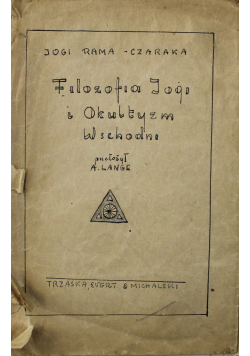 Filozofia jogi i okultyzm wschodni 1921 r.