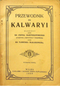Przewodnik po Kalwaryi 1938 r.