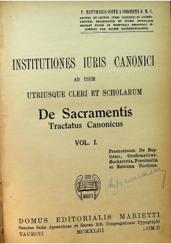 De Sacramentis 1943 r