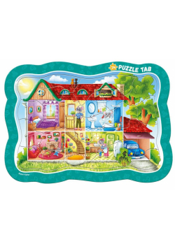 Puzzle ramkowe. Mysi domek