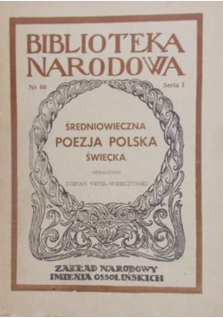 Średniowieczna poezja polska świecka