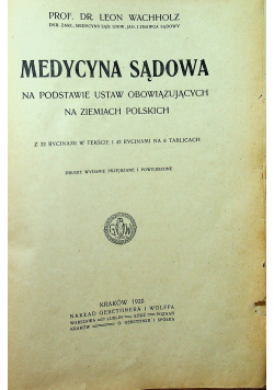 Medycyna Sądowa 1920 r.