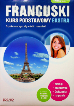 Francuski Kurs podstawowy ekstra + 3 Płyty CD