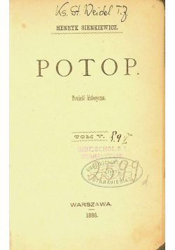 Potop Tom V 1886 r.