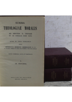 Summa Theologiae Moralis tom od 1 do 3
