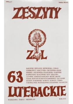 Zeszyty literackie 63 3/1998