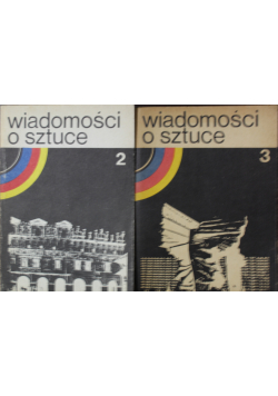 Wiadomości o sztuce 2 książki