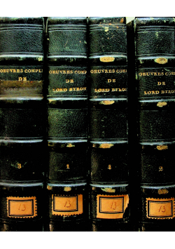 Oeuvres Completes de Lord Byron 4 tomy 1854 r.