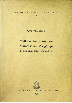 Mathematische Analyse periodscher Vorgange